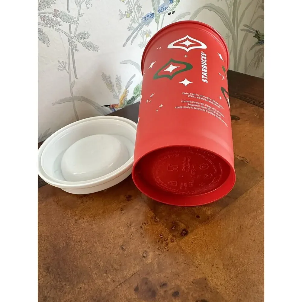 Starbucks Holiday Red Cup 2023 Christmas Collection 16 oz With Lid New Nice